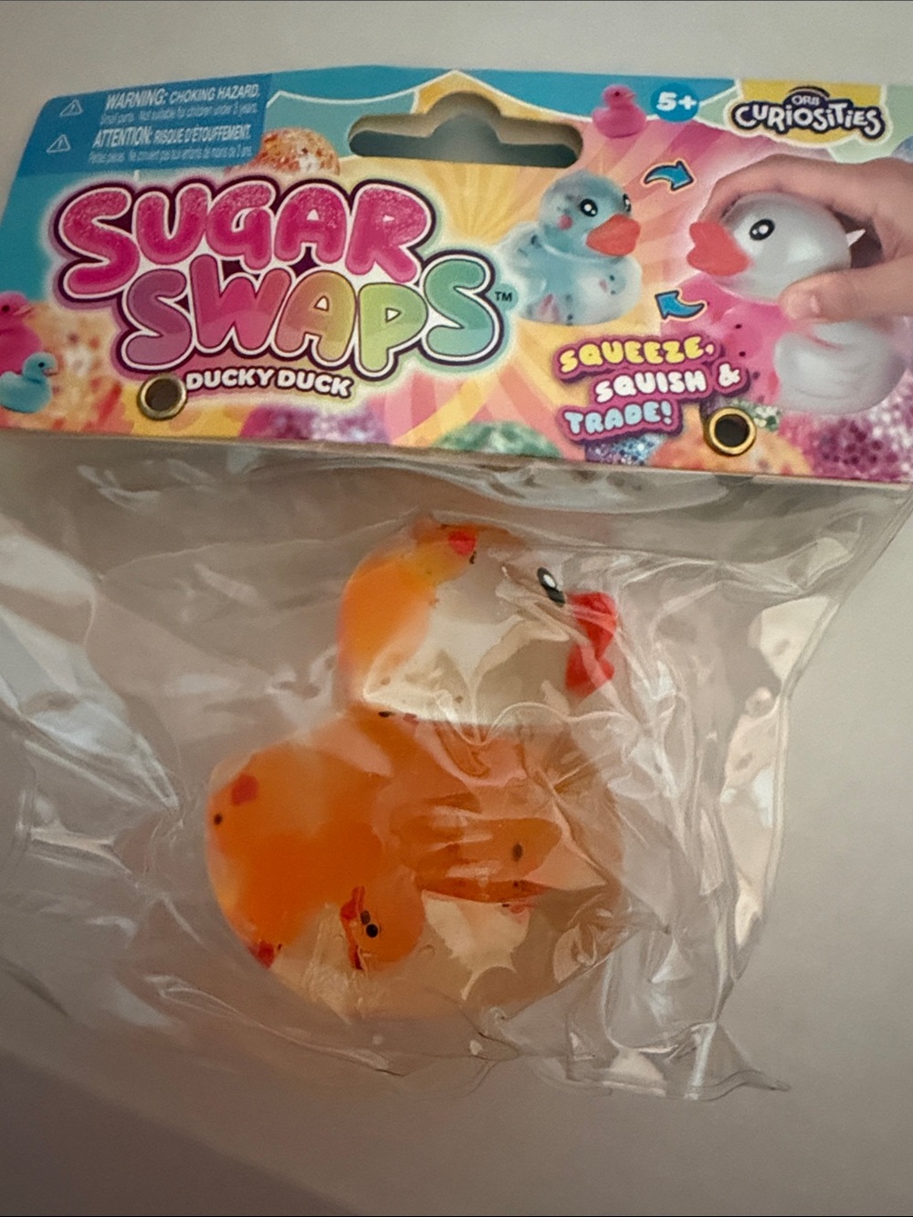 Sugar Swaps Ducky Duck Orange Squishy Toy